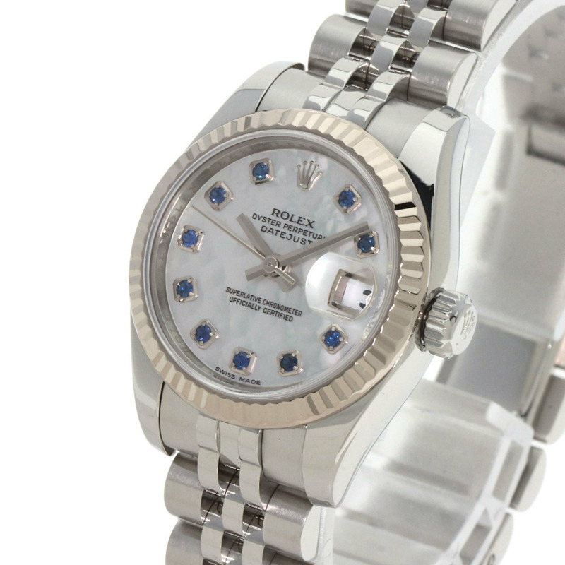 勞力士 179174NGS Datejust 10P 藍寶石腕錶（不鏽鋼/SS/18K 白金）女士-2
