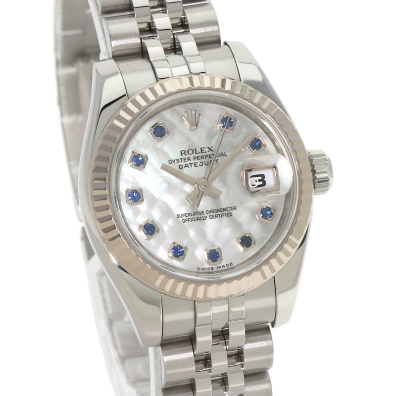 勞力士 179174NGS Datejust 10P 藍寶石腕錶（不鏽鋼/SS/18K 白金）女士-3
