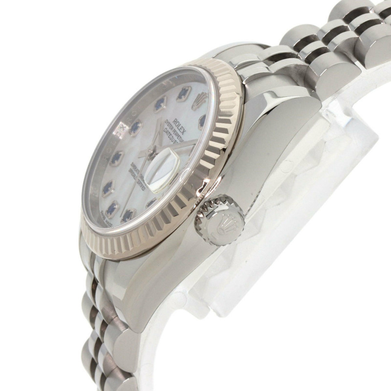 勞力士 179174NGS Datejust 10P 藍寶石腕錶（不鏽鋼/SS/18K 白金）女士-4