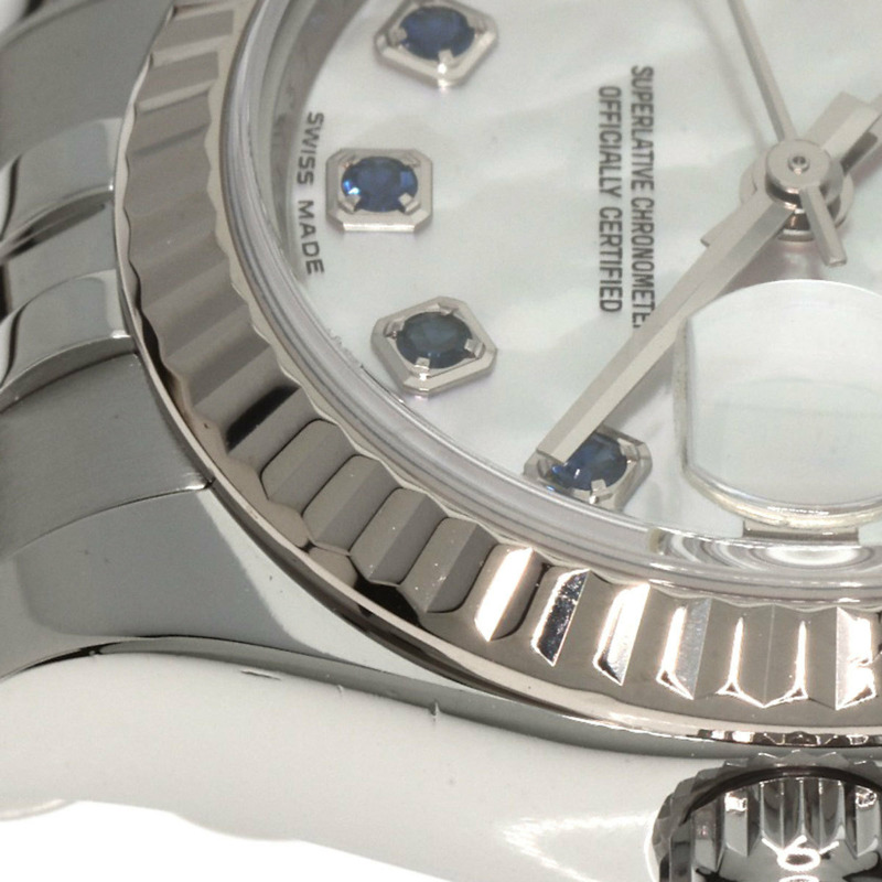 勞力士 179174NGS Datejust 10P 藍寶石腕錶（不鏽鋼/SS/18K 白金）女士-21