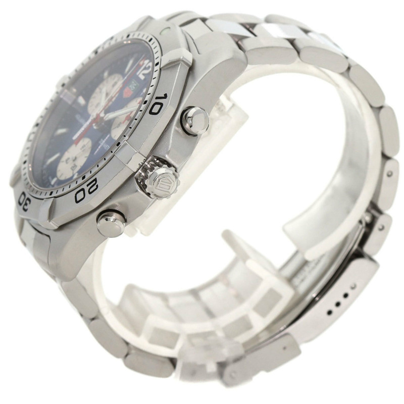 泰格豪雅 CAF1112 Aquaracer 計時碼錶，不鏽鋼/SS，男士-1