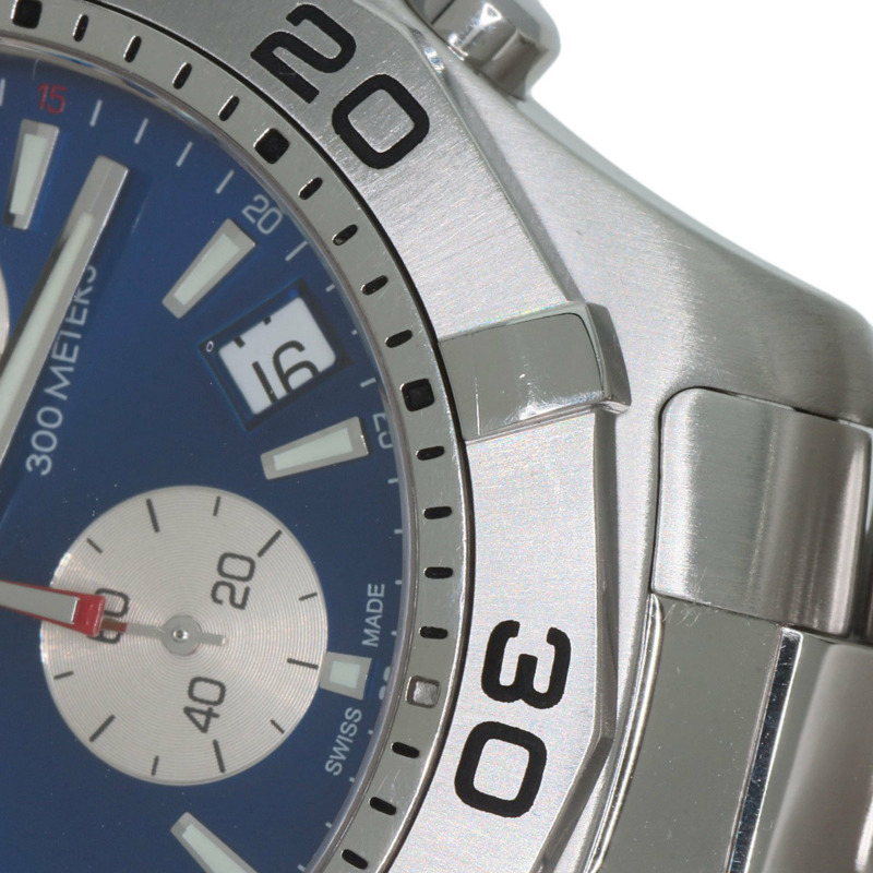 泰格豪雅 CAF1112 Aquaracer 計時碼錶，不鏽鋼/SS，男士-15