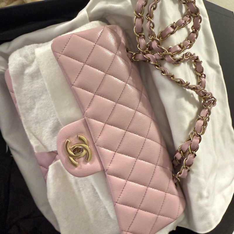 🎀 超低價！全新CHANEL CF23 FLAPBAG(ROSE) 🎀 售出不退貨。可以再購買！-6