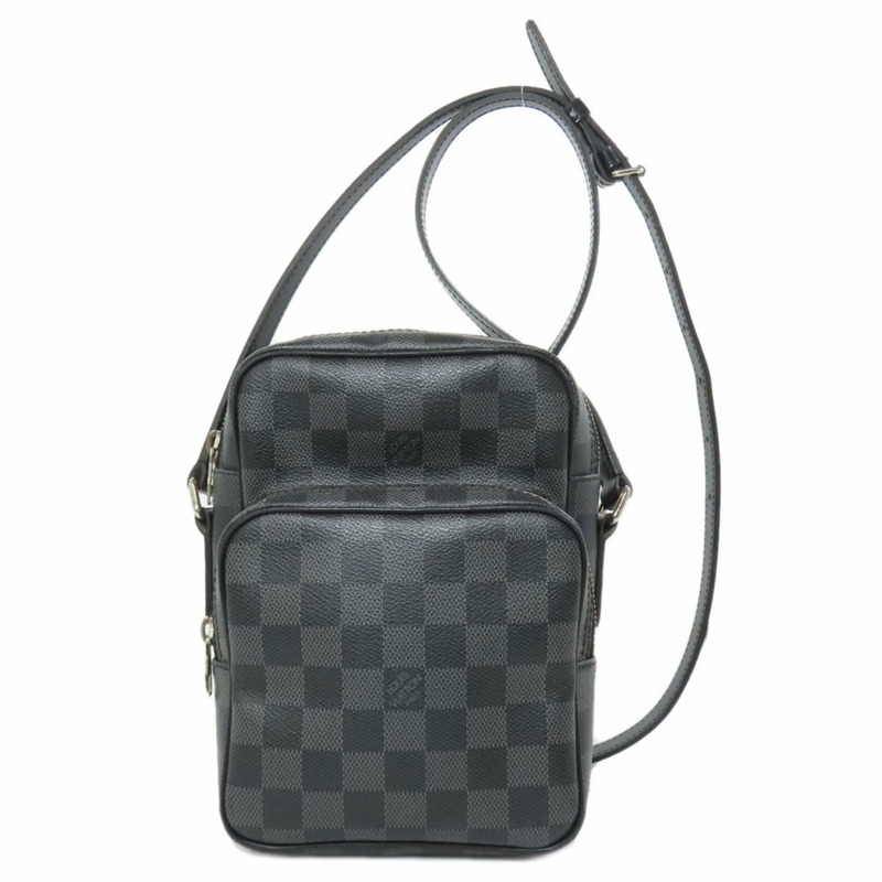 Louis Vuitton N41446 Graphite Rem Damier 帆布小姐單肩包-0