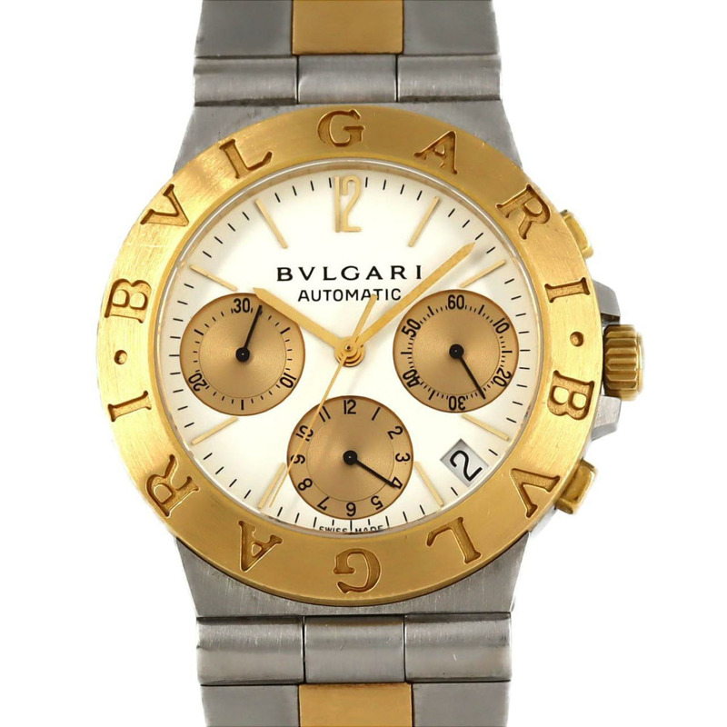 寶格麗 Sport Chrono 雙色 CH35SG SSxYG 自動腕錶-0