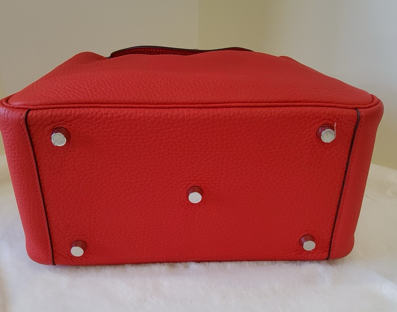 🌈Hermes❤️Lindy 26❤️蕃茄紅銀扣🌈99新🌟TC皮🌟-7