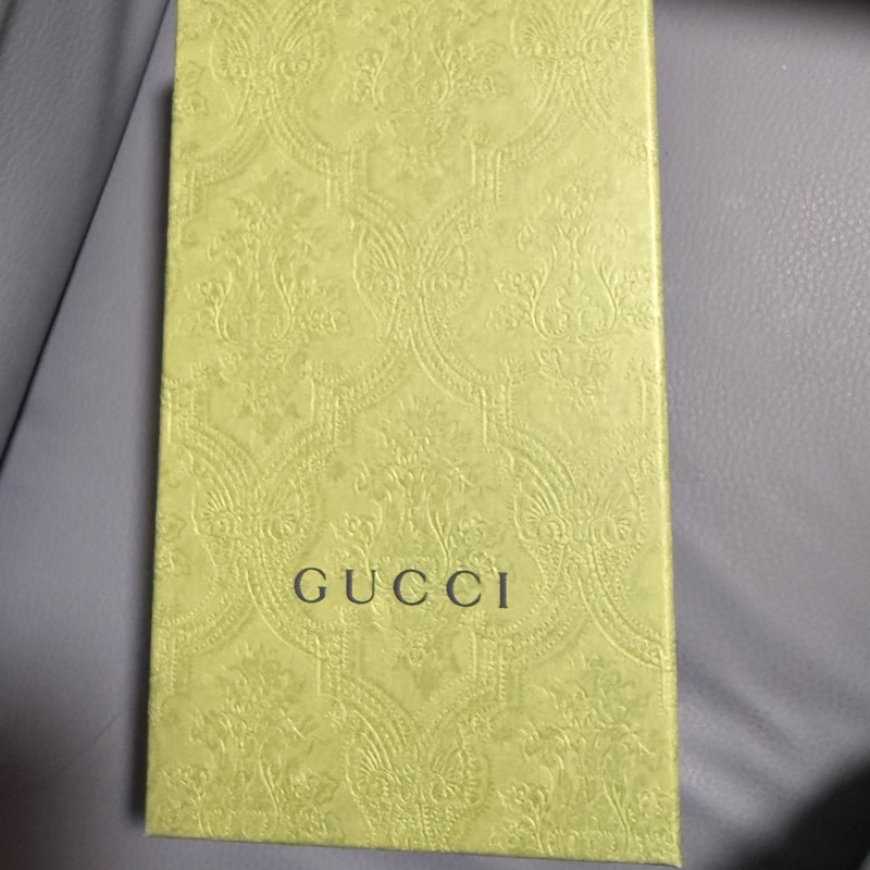 GUCCI 全新男用黑雙G印花真皮長夾 (黑)-0