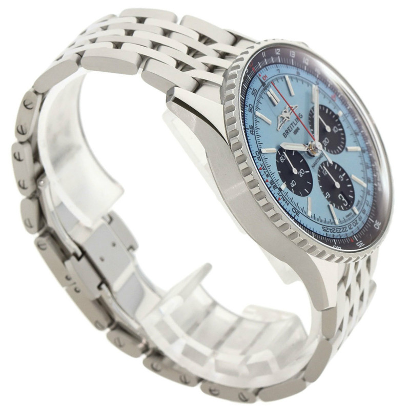 百年靈航空計時 B01 計時腕錶 43 不鏽鋼男錶 AB0138241C1A1-1