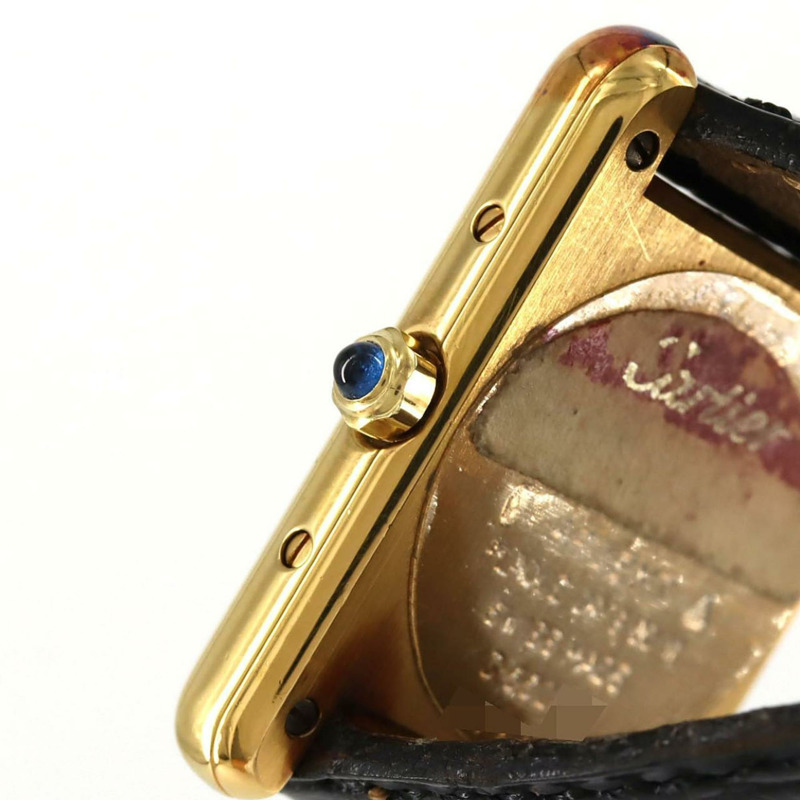 卡地亞 Must Tank SM GP 石英腕錶-5