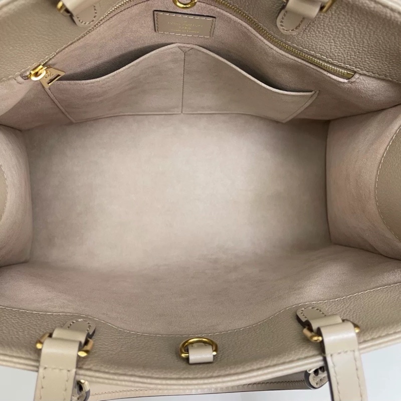 超低價99新🆕Lv小號大象灰牛皮壓紋onthego 手提托特包-11