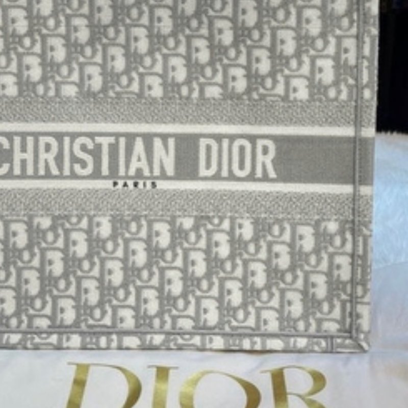 🔥 雙11全面開搶・全館折扣限時開啟!【DIOR 迪奧】Book Tote 米灰色中型托特包(下單前須先私訊)-2