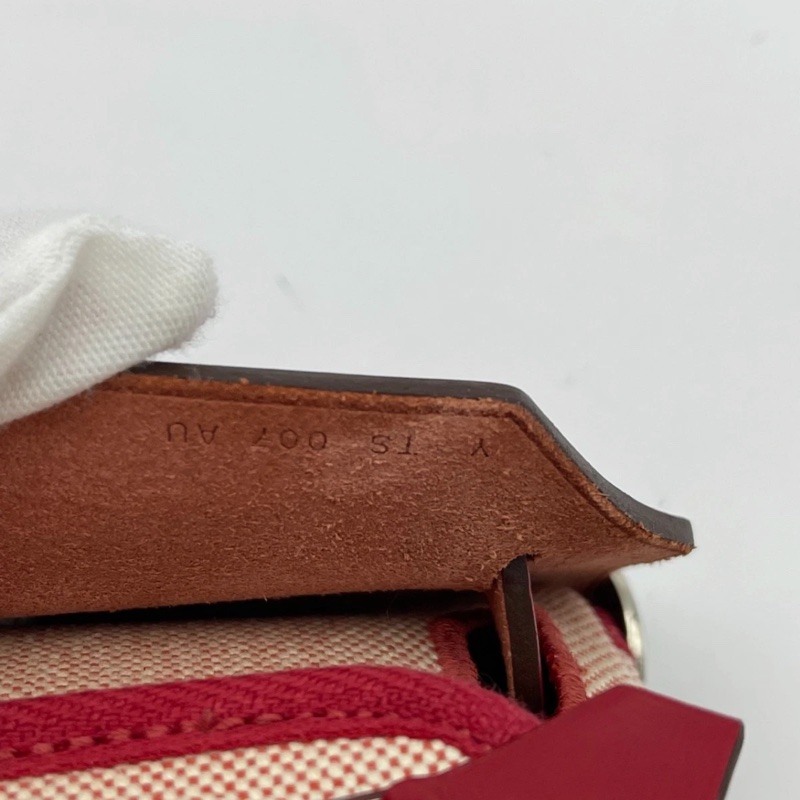 愛馬仕Hermes Herbag31 紅色拼皮飛馬 單肩手提包👜-7