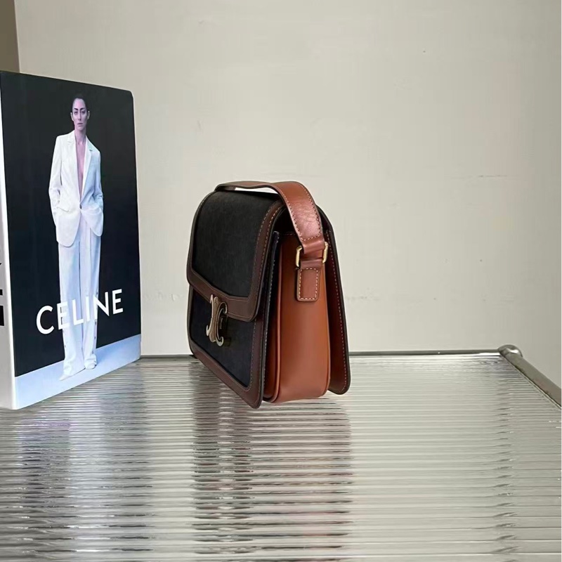 🔥新到：98🆕 Celine/賽琳中號老花凱旋門 box 豆腐包，尺寸：22*16*7cm-1