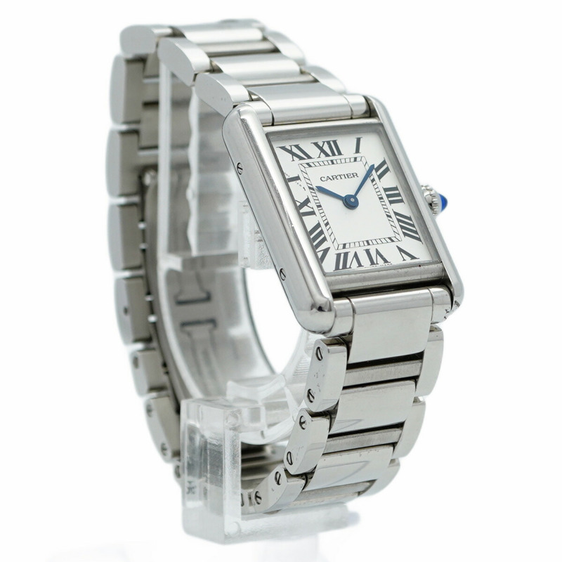 卡地亞 Tank Must SM WSTA0051 銀色錶盤女士手錶-2