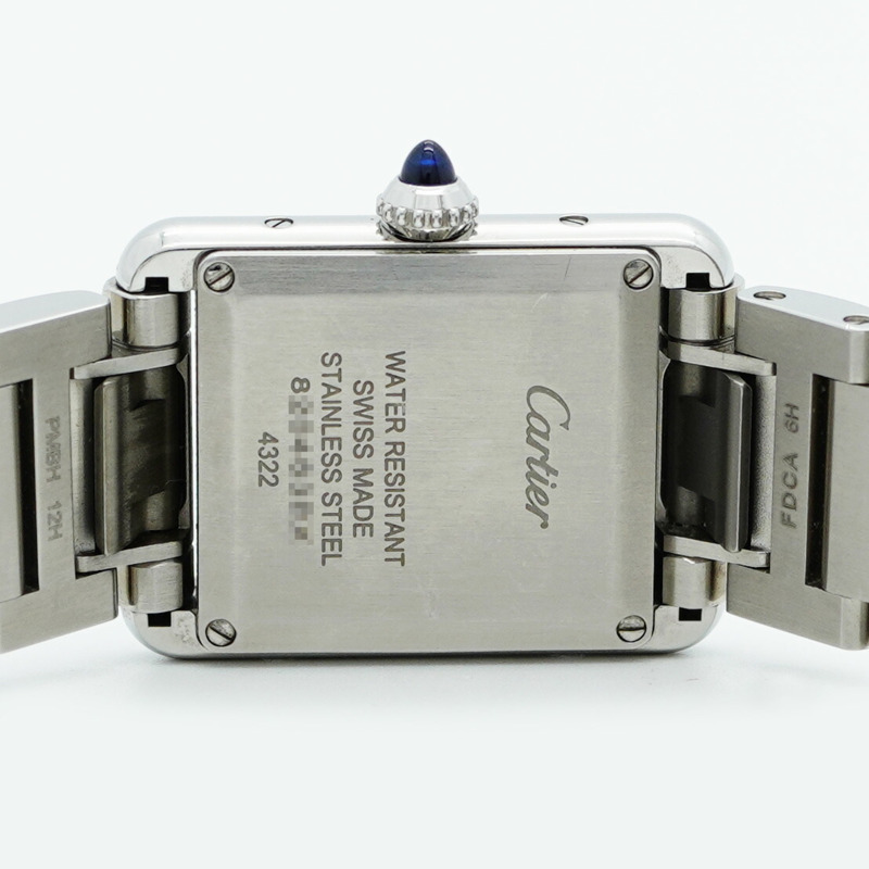 卡地亞 Tank Must SM WSTA0051 銀色錶盤女士手錶-4