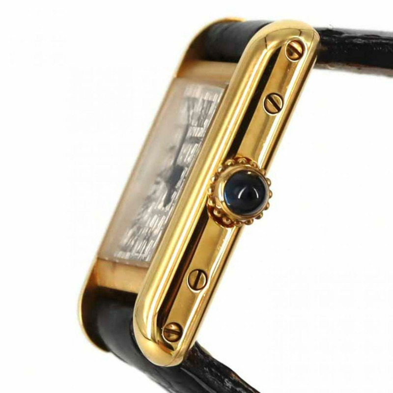 卡地亞 Mini Tank YG W1532656 石英腕錶-2