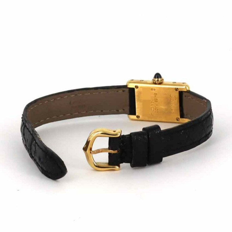 卡地亞 Mini Tank YG W1532656 石英腕錶-5