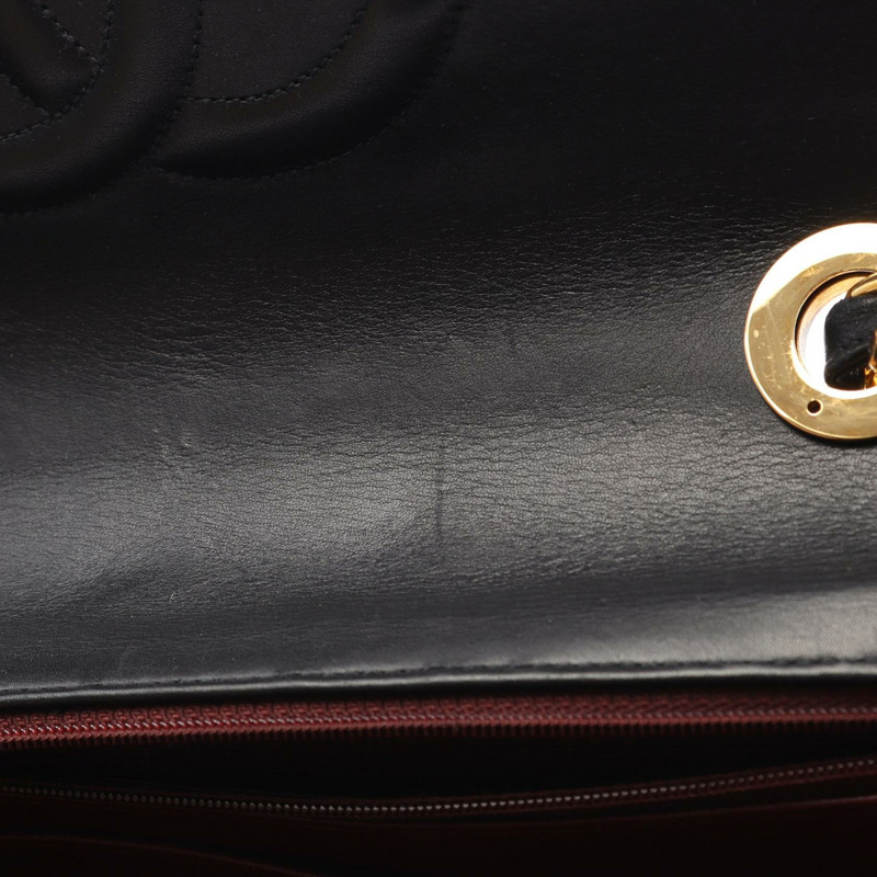 CHANEL Jumbo Matelasse 34 鏈條單肩包 小羊皮 黑 GHW 二手 女款-6