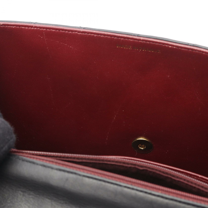 CHANEL Jumbo Matelasse 34 鏈條單肩包 小羊皮 黑 GHW 二手 女款-12