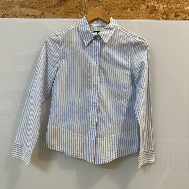 【美收精品】ARMANI JEANS藍白長袖襯衫 4-222-0