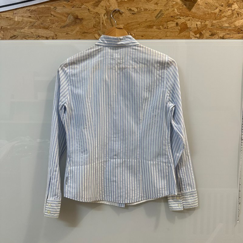 【美收精品】ARMANI JEANS藍白長袖襯衫 4-222-1