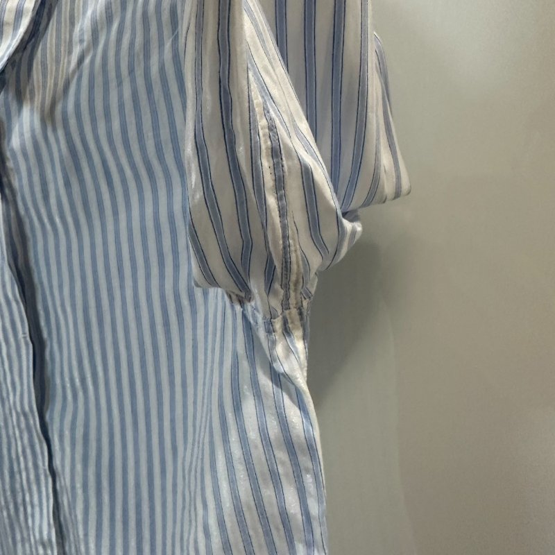 【美收精品】ARMANI JEANS藍白長袖襯衫 4-222-7