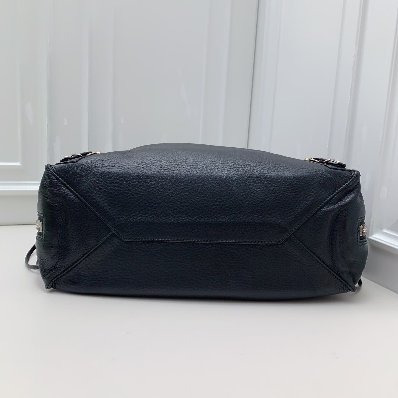 Balenciaga papier黑銀機車手提包 肩背包斜背包-5