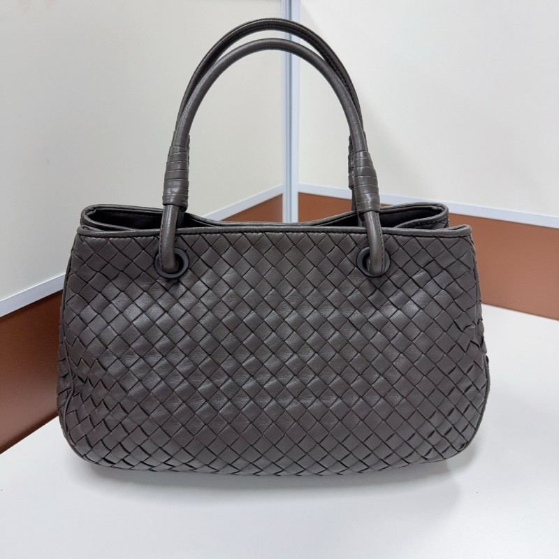 BV葆蝶家編織灰色菜籃子羊皮 手提包 專櫃在售-0