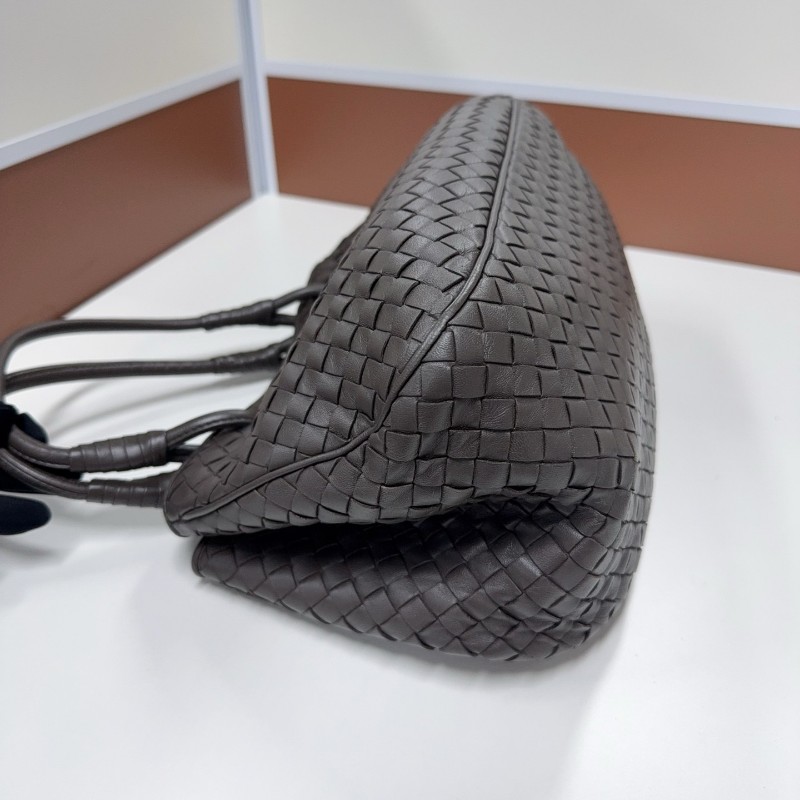 BV葆蝶家編織灰色菜籃子羊皮 手提包 專櫃在售-3