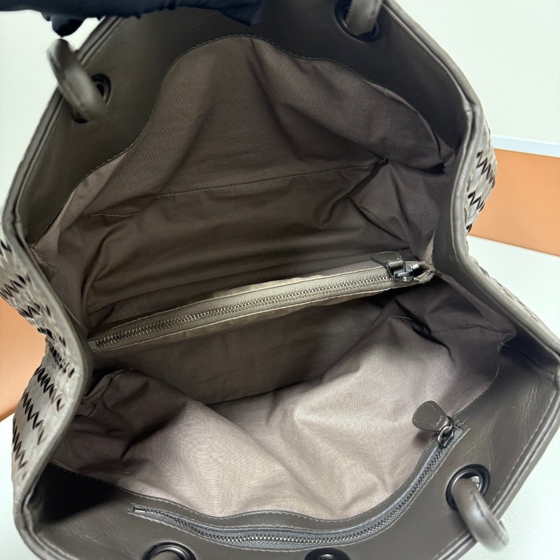 BV葆蝶家編織灰色菜籃子羊皮 手提包 專櫃在售-5