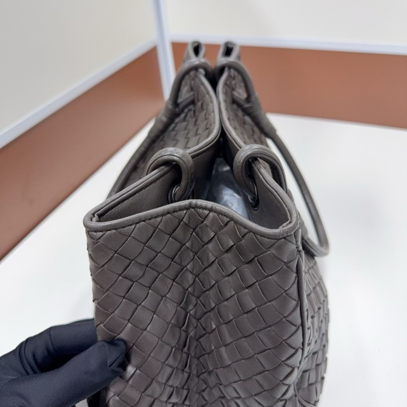 BV葆蝶家編織灰色菜籃子羊皮 手提包 專櫃在售-9