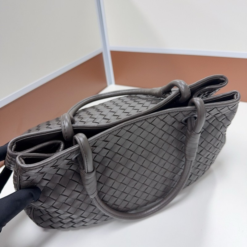BV葆蝶家編織灰色菜籃子羊皮 手提包 專櫃在售-10