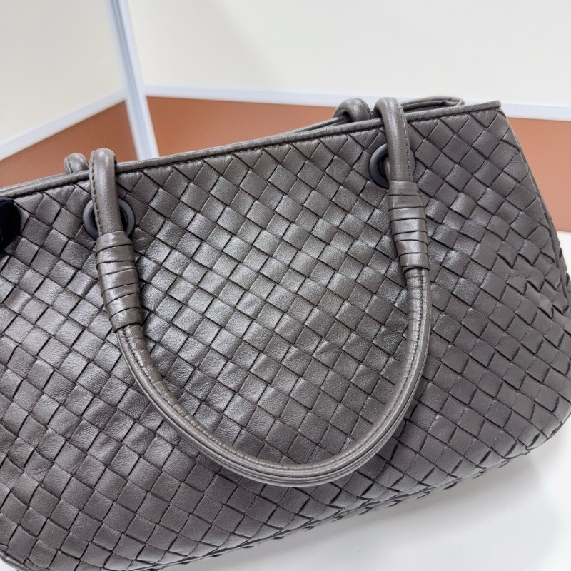 BV葆蝶家編織灰色菜籃子羊皮 手提包 專櫃在售-12