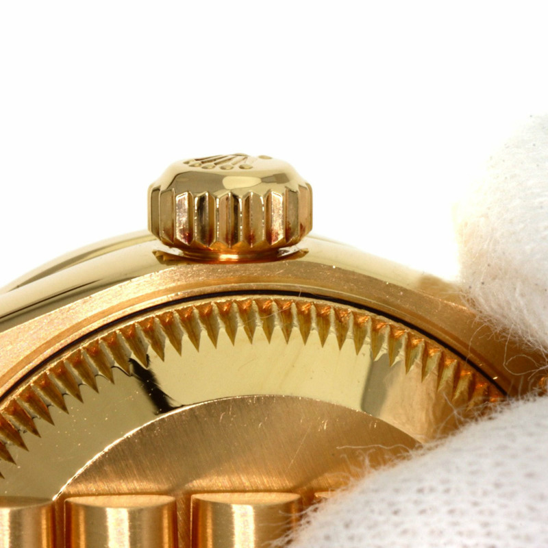 Rolex 69158ZR Datejust 正品鑽石與紅寶石手錶 18K 黃金/18KYG/18KYG 女士勞力士-12