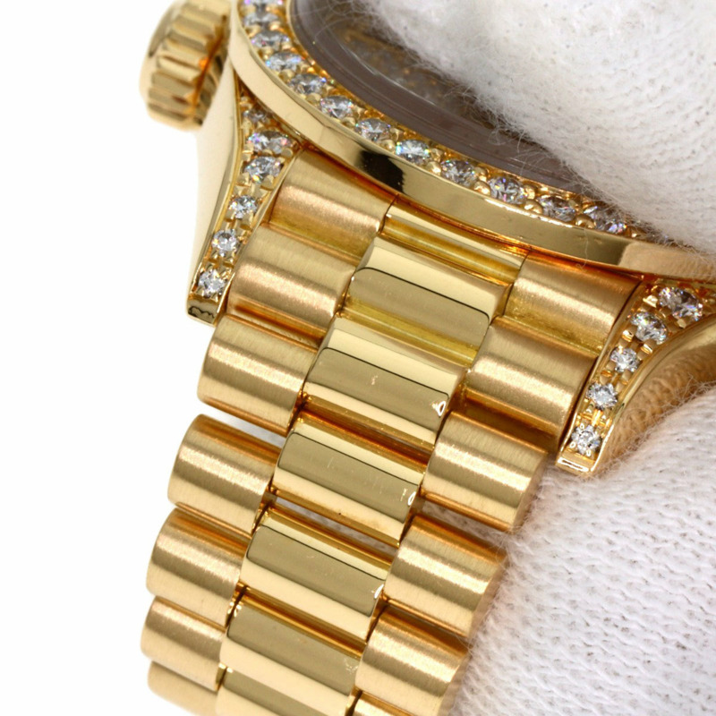 Rolex 69158ZR Datejust 正品鑽石與紅寶石手錶 18K 黃金/18KYG/18KYG 女士勞力士-19