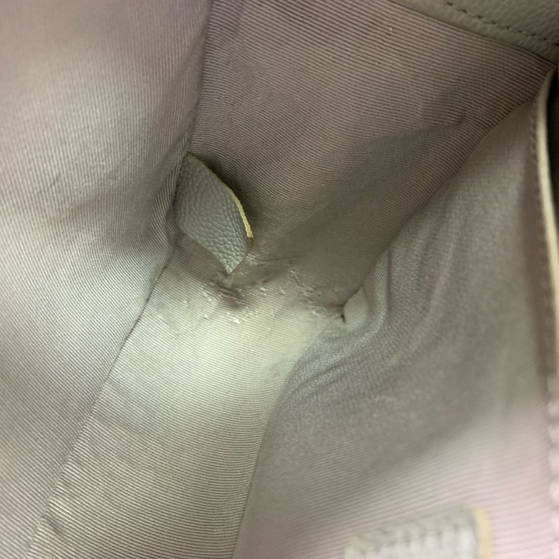 Chanel 香奈兒Leboy 中號 岩石灰金扣荔枝牛皮 肩背包 斜背包-16