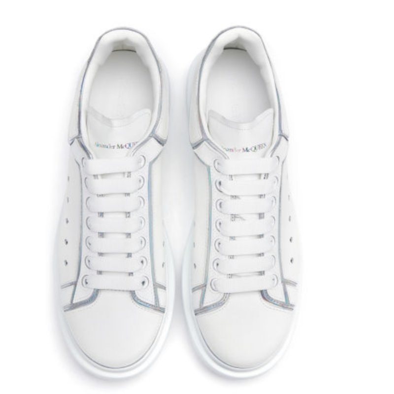 🛍️ 最後一波優惠・開搶倒數中！【ALEXANDER MCQUEEN】反光銀色 麥坤小白鞋(下單前須先私訊)-2