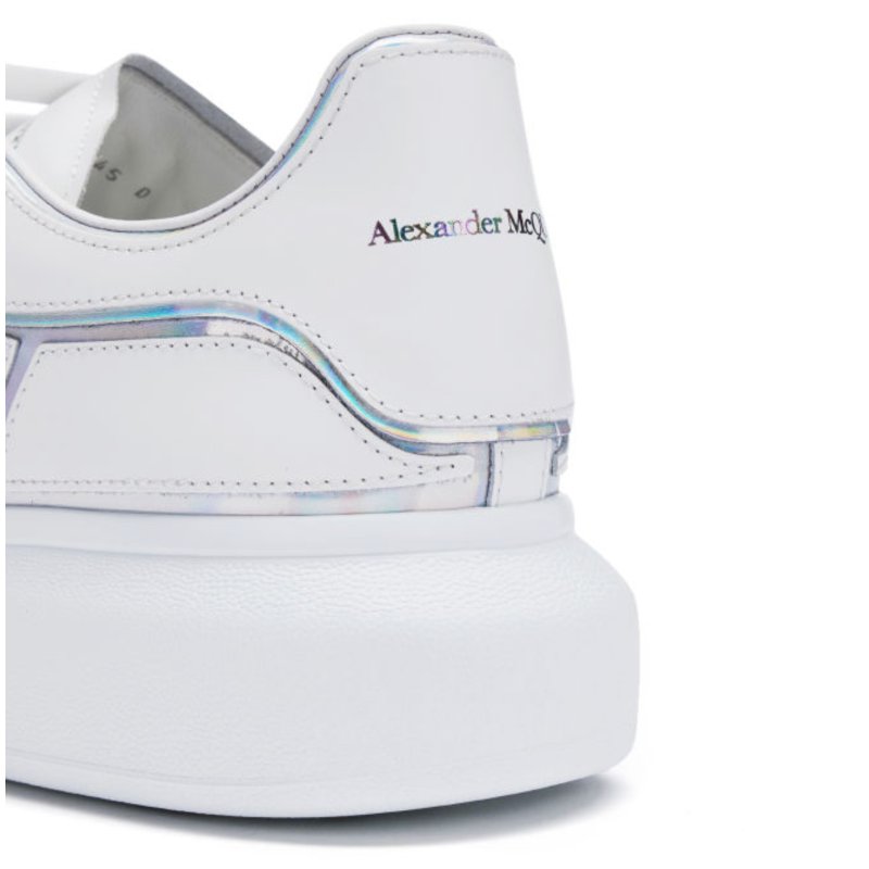 🛍️ 最後一波優惠・開搶倒數中！【ALEXANDER MCQUEEN】反光銀色 麥坤小白鞋(下單前須先私訊)-3