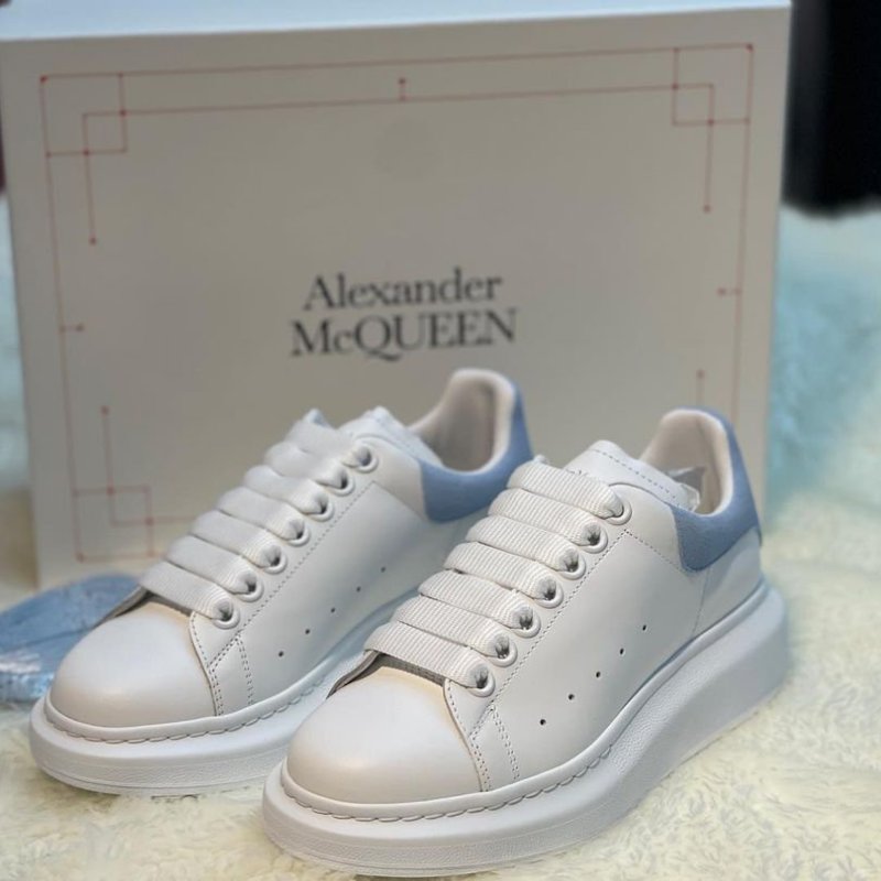 🛍️ 最後一波優惠・開搶倒數中！【ALEXANDER MCQUEEN】海洋藍 麥坤小白鞋-0