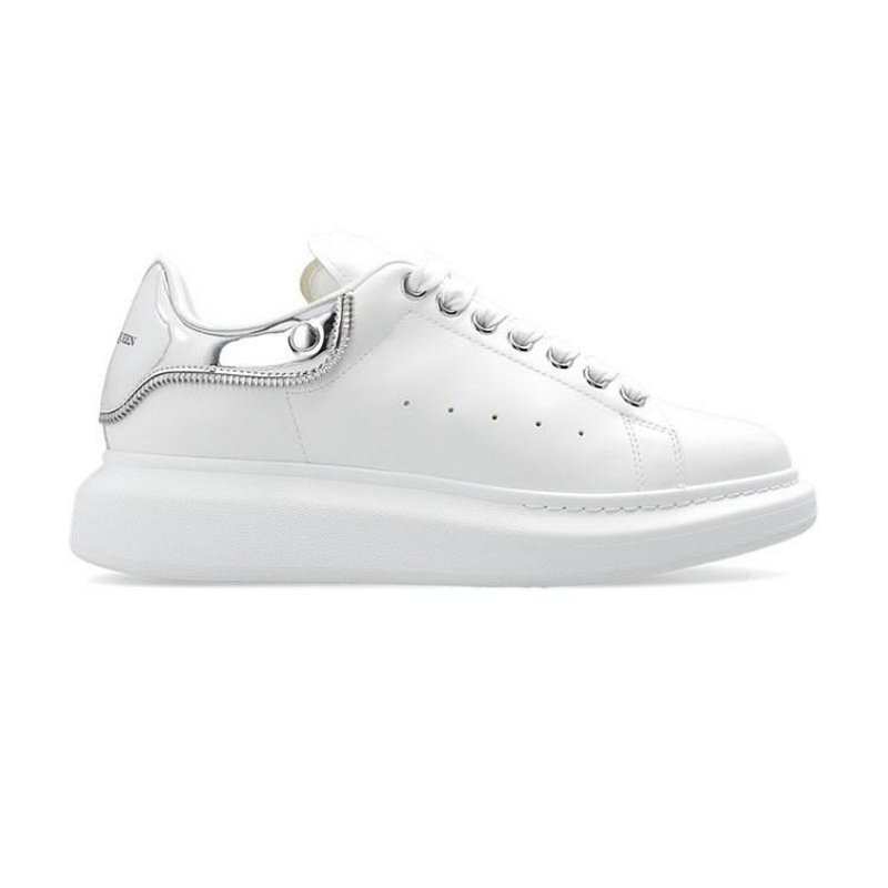 🛍️ 最後一波優惠・開搶倒數中！【ALEXANDER MCQUEEN】銀色 麥坤小白鞋(下單前須先私訊)-0