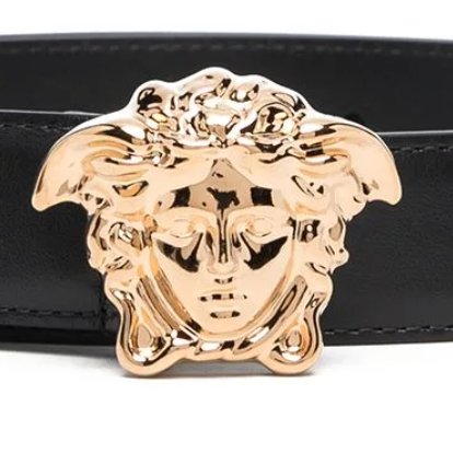 🚨 雙11最後倒數・今晚錯過等明年！【VERSACE 凡賽斯】La Medusa 金色女王頭皮帶(下單前須先私訊)-1