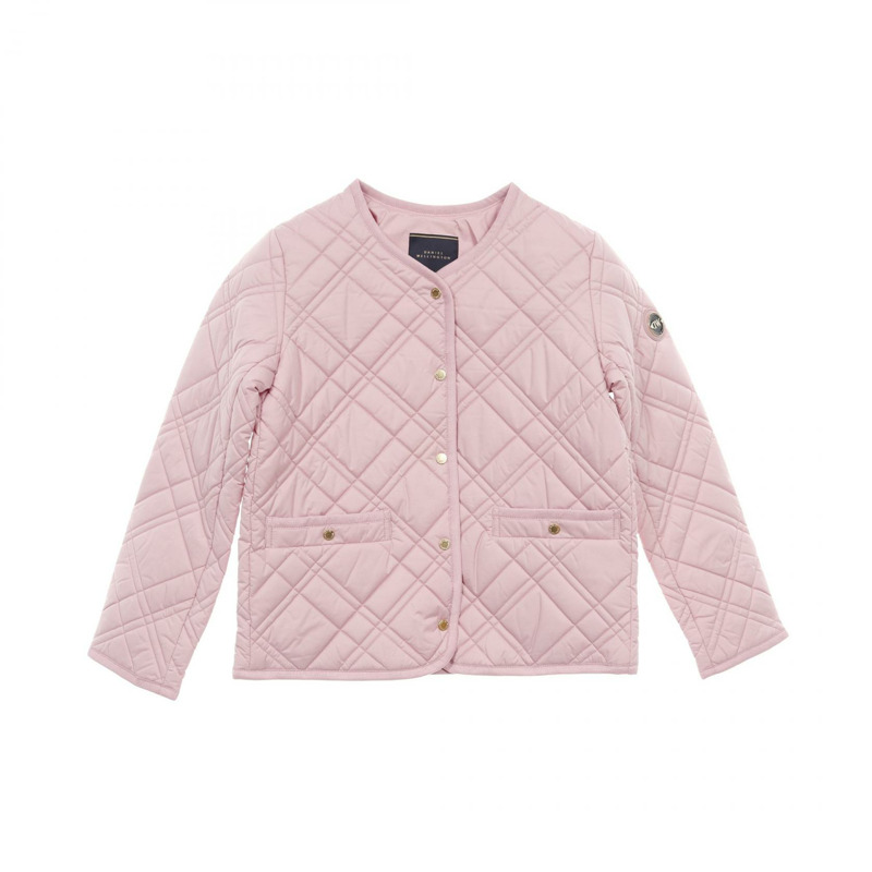 Daniel Wellington 輕盈絎縫填充其他夾克 DW02000003S 聚酯粉紅新款女款-0
