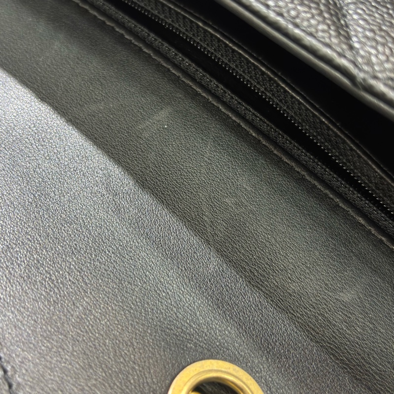 CHANEL A93341 VANITY COCO CF 25 雙C 黑色荔枝皮金鍊 肩背包 斜背包-37