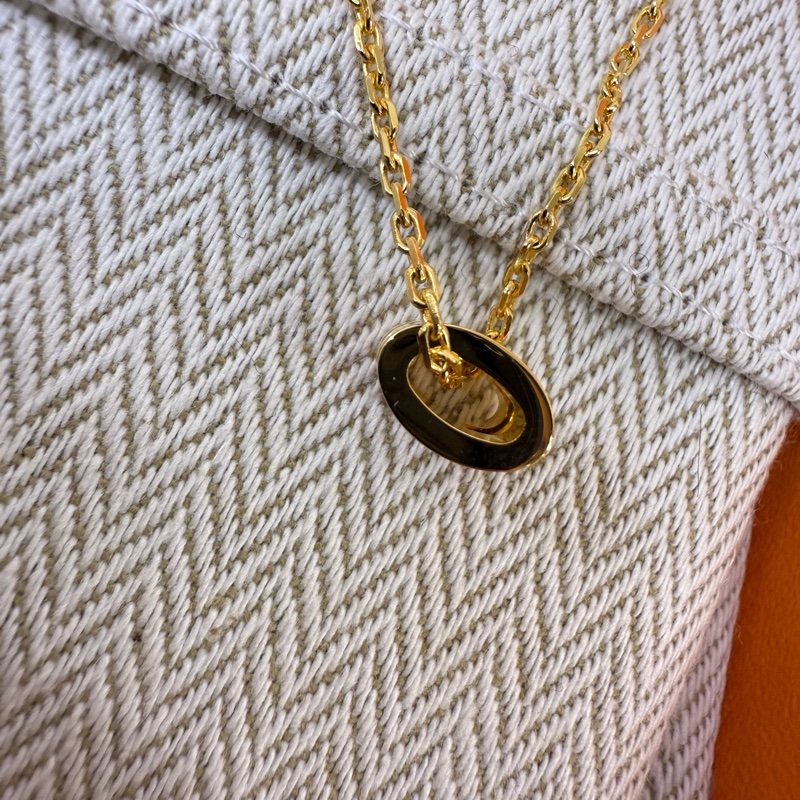 HERMES綠粉雙色MIMI POP H項鍊-4