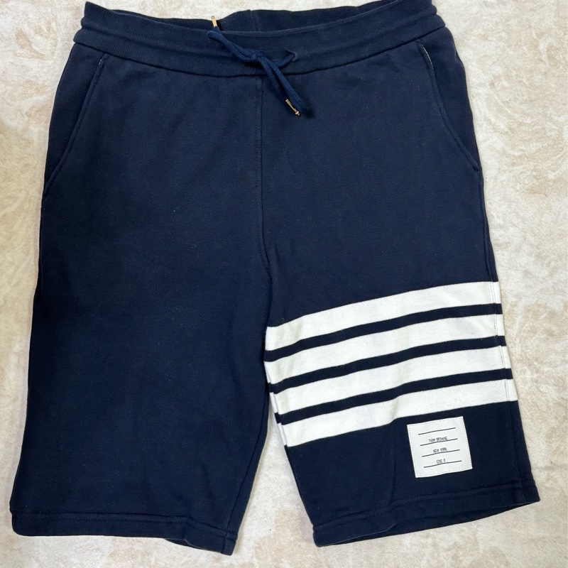Thom Browne 棉質短褲 深藍色 男款-1