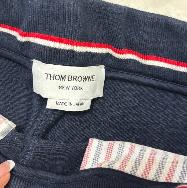 Thom Browne 棉質短褲 深藍色 男款-5