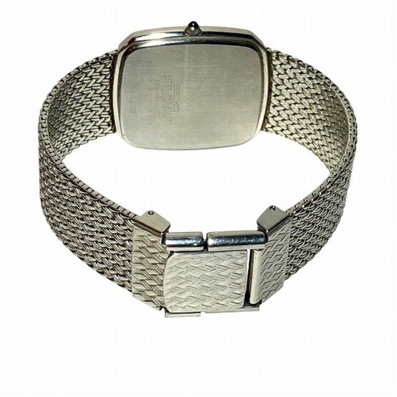 精工 Dolce 5E31-5A90 石英銀色錶盤男士手錶-5