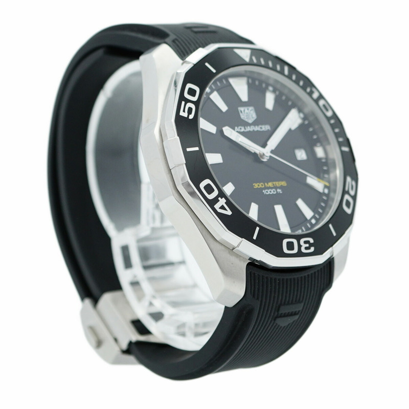 泰格豪雅 Aquaracer WAY101A 黑色錶盤男士手錶-2