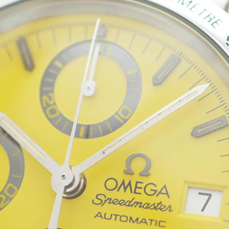 歐米茄超霸邁克爾舒馬克 3511.12 黃色錶盤男士手錶-6