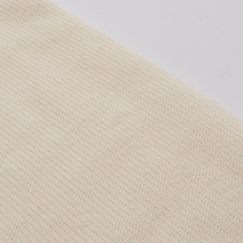 MONCLER 羊毛聚酯開襟羊毛衫 白色 M碼 二手女款-8